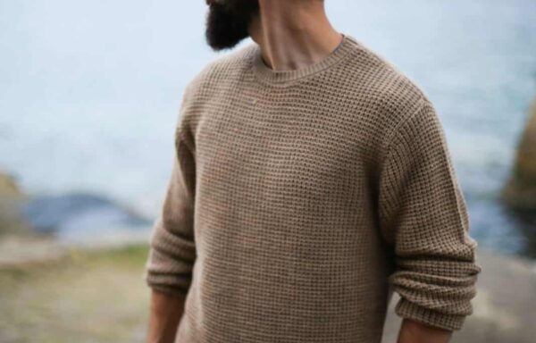Waffle Knit Camel Sweater
